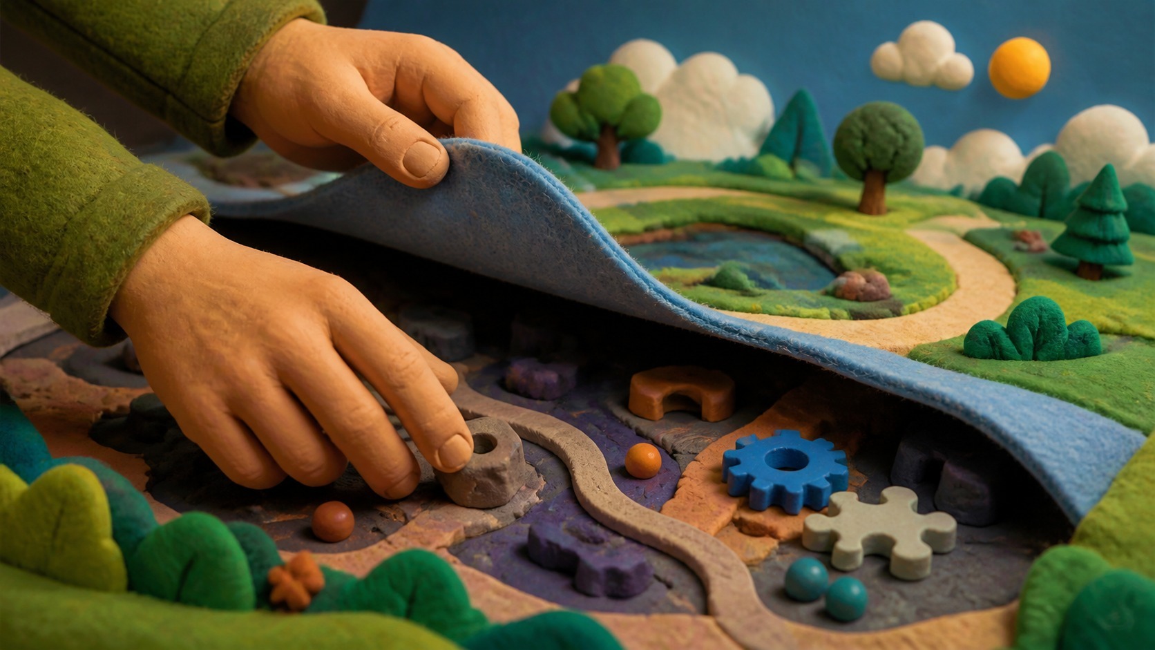Las manos descubren problemas que el plano no muestra: Jugar durante toda la vida