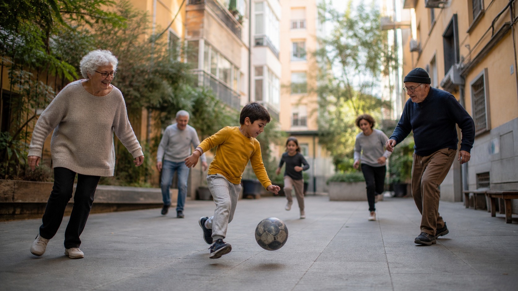 La escala del barrio permite aprender sin perder a la gente: Jugar durante toda la vida