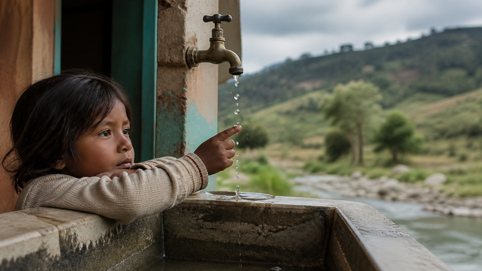 A child’s question can disassemble a comfortable explanation: Caring for every drop without carrying the blame