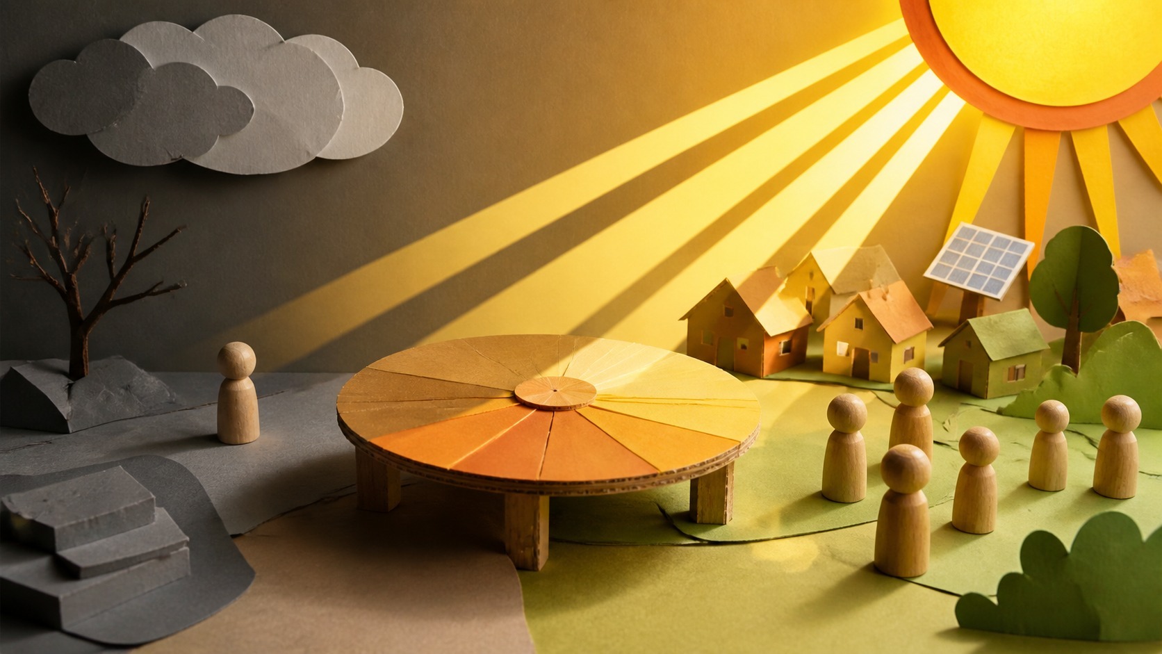 The important conversation usually starts at a table: Community energy with shared benefits