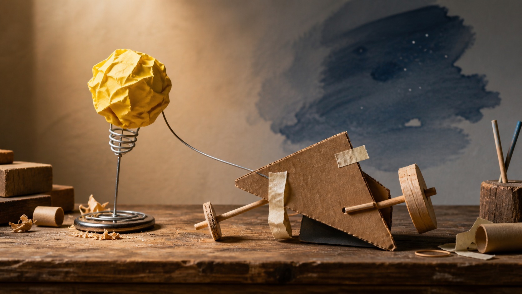 The important conversation usually starts at a table: Learning by building with your hands