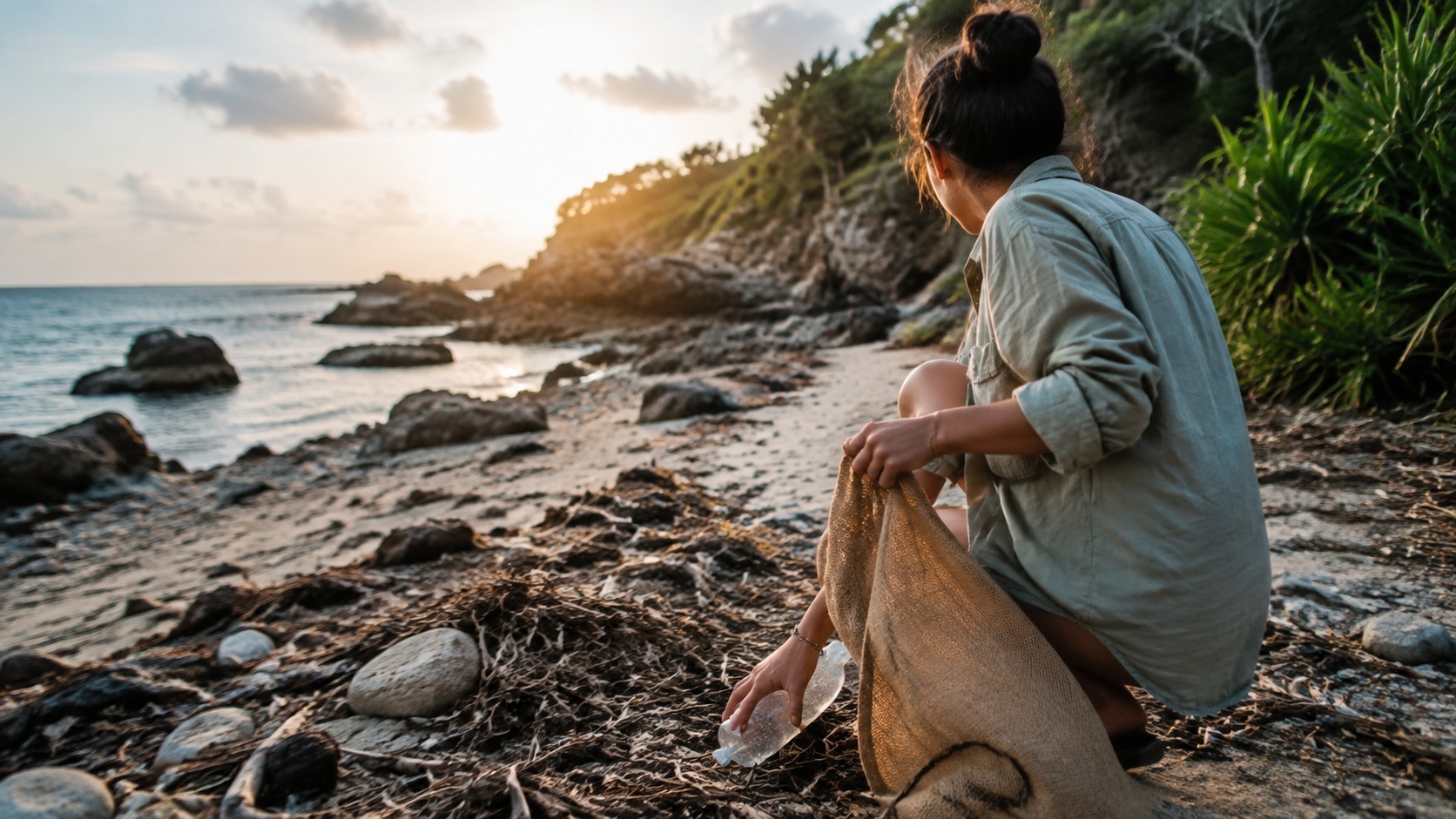 A shared ritual can sustain what a poster forgets: Traveling while caring for the places that welcome us
