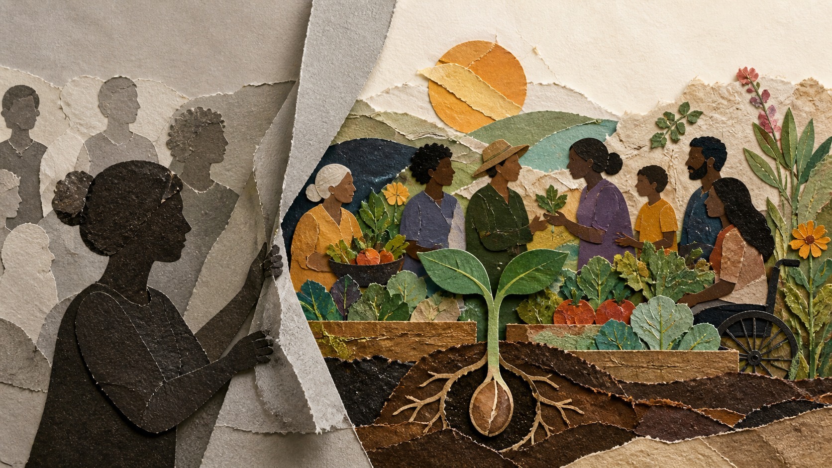 La persona olvidada explica dónde termina la inclusión: Huertos comunitarios que cultivan vínculos