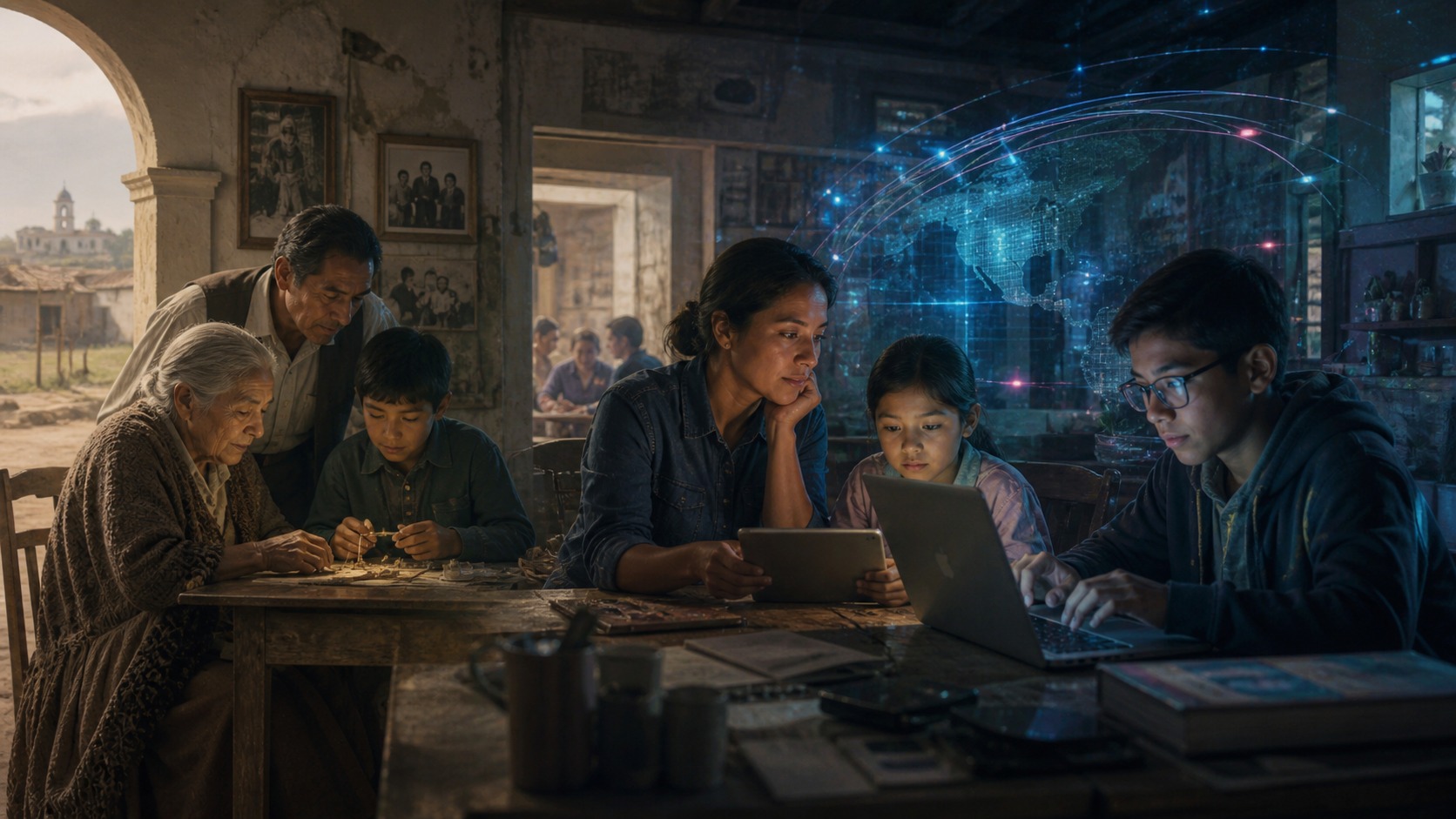 The exception does not break the rule: it explains it: Families in a connected world