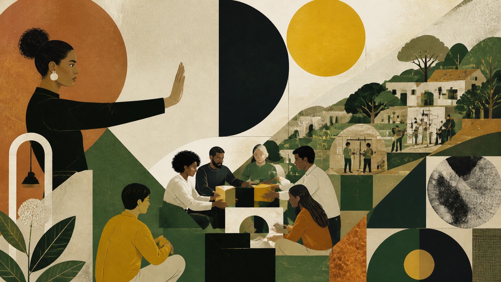Power appears where someone can say enough: Communities testing the future