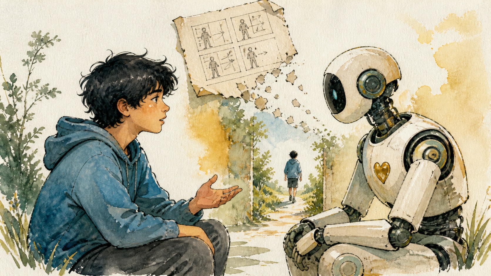 Escoltar un adolescent exigeix renunciar al guió, un robot útil que sap quin és el seu lloc: Robòtica per cuidar sense deshumanitzar
