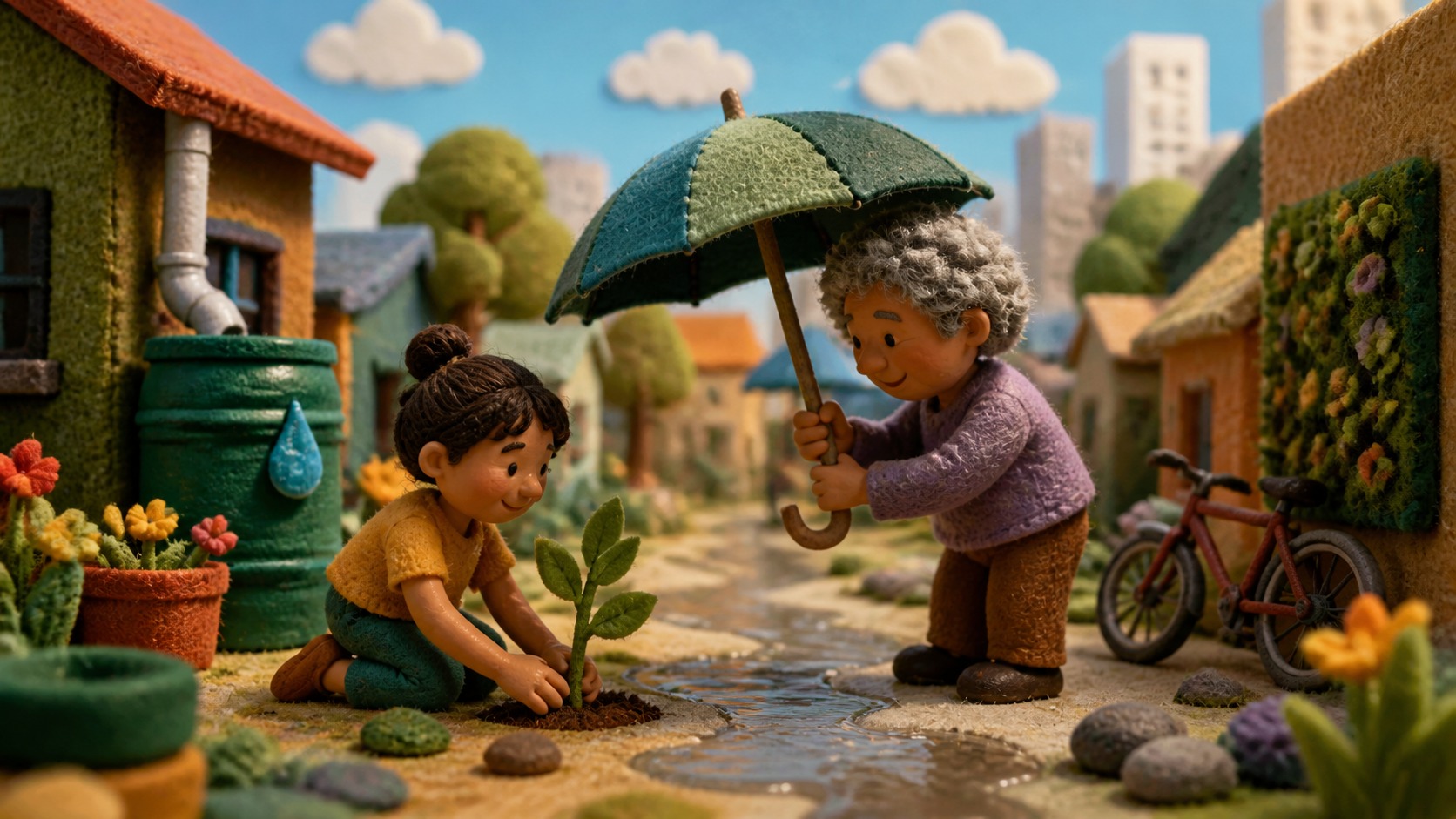 The smallest gesture reveals what values they command: Climate-prepared neighbourhoods