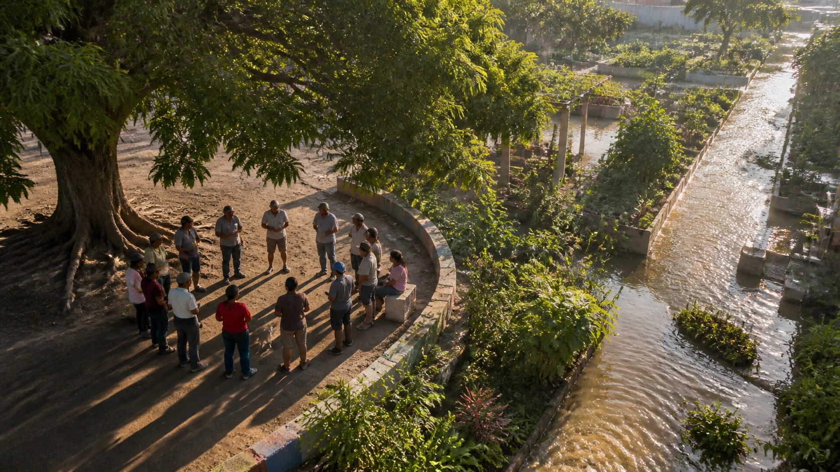 A careful conflict can strengthen the community: Climate-prepared neighbourhoods