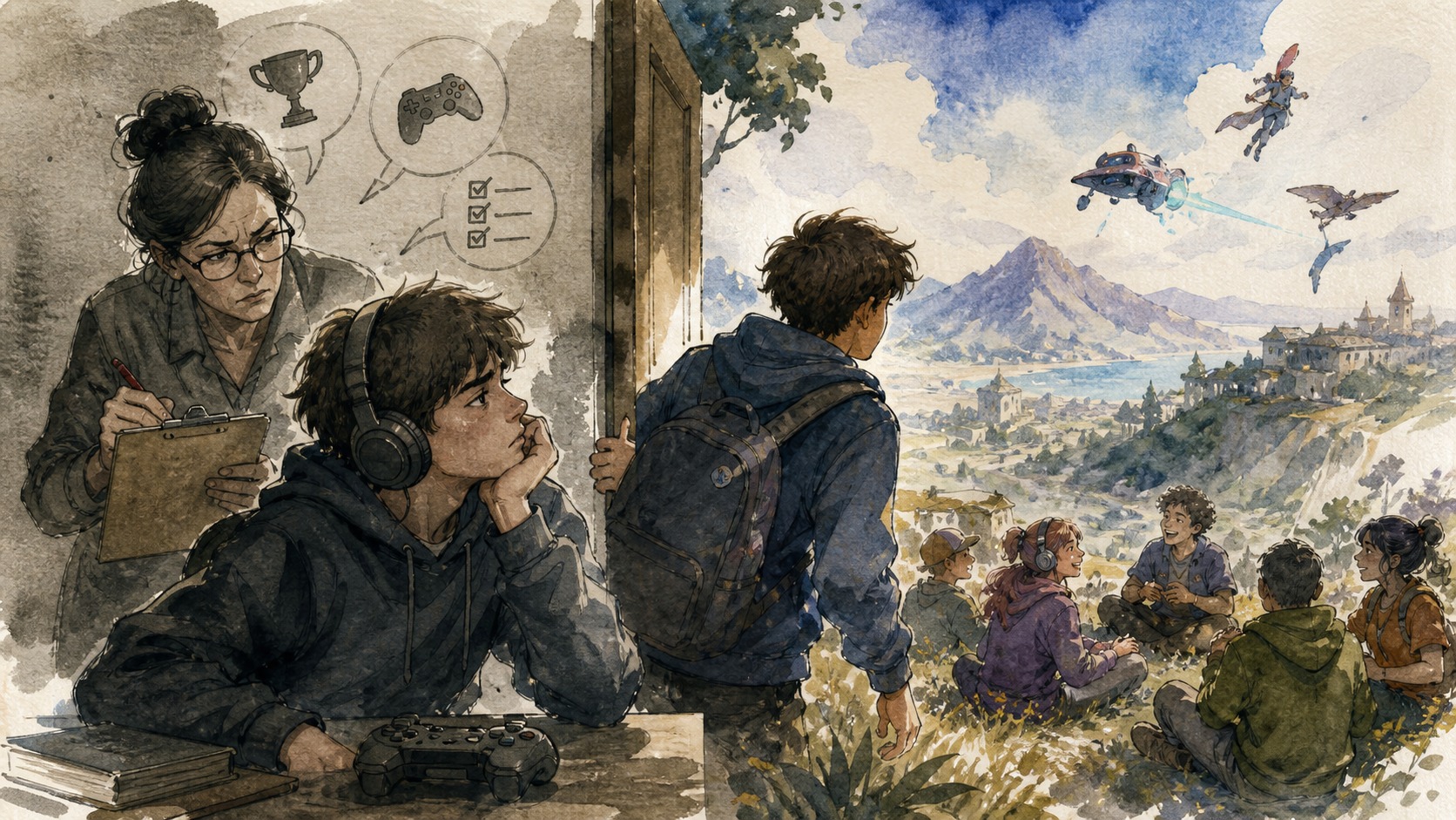 Listening to a teenager demands giving up the script: Video games, learning and community