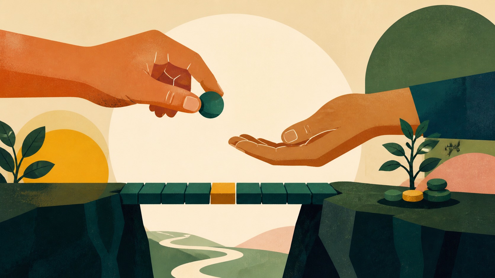 A small promise fulfilled changes confidence: Everyday money to decide freely